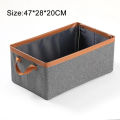 QNM Beige Organizer Storage Steel Frame Foldable Storage Box 27L Moisture-Proof Clothes Storage Box. 