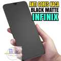 TEMPERED GLASS BLACK INFINIX HOT 30i / HOT 12 / HOT 12 PRO / HOT 12 PLAY / HOT 20 / HOT 20i / HOT 11 / HOT 11S / HOT 10 / HOT 10 PLAY / HOT 9 / HOT 9 PLAY / ANTI GORES FULL KACA HITAM MATTE / ANTI KEPO / PELINDUNG LAYAR. 