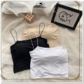 Tanktop Bra Seamless Ice Silk BH Tanpa Kawat Pakaian Dalam Wanita / Crop Top Tank Top Bralatte Korean Fashion Women SE P245. 