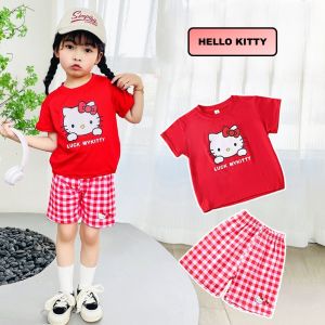C132 Girl Fashion 2pcs set outfits (shirt & pants) Cute cartoon Kuromi clothes coordinates Melody Cinnamoroll Baby clothing