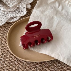 Elegant Hair Claw Clip Korean Simple Shark Clip Strong Grip Ponytail Hair Clip Women Daily Hair Accessories