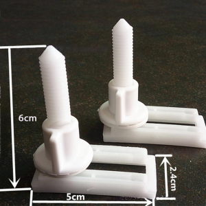 2PCS 60mm Dia Toilet Seat Screw Toilet Seat Hinge Fixing Toilet Connector Nuts Accessories Toilet Cover Screw For Top Mounting Toilet Seat Hinges