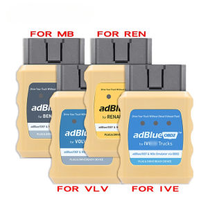 AdBlue OBD Emulator for Truck - Plug and Play DEF Delete Simulator for IVECO Mercedes Benz Volvo Renault - No Wiring Required OBD2 Interface