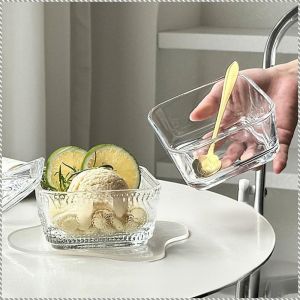 Dinner Bowl Load Desserts Small Salad Bowl Modern Aesthetics Easy to Clean Transparent Material
