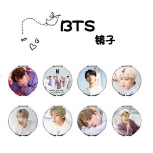 Bayar Di Tempat - Cermin Bulat Karakter Artis Korea / Cermin Mini Travel / Kaca Cermin Portable