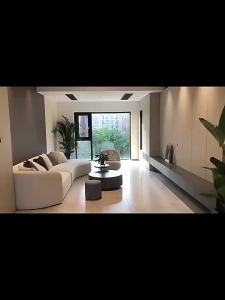 Curved Sofa Small Apartment Special-Shaped Combination Fabric Sofa Living Room