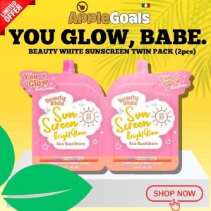 BEAUTY WHITE SUNSCREEN Sunblock Protection Non Greasy You Glow Babe