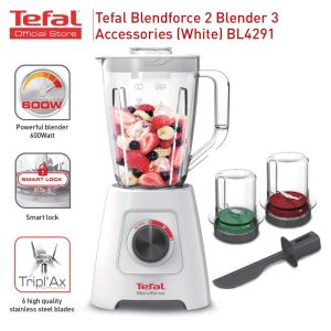Tefal Blendforce 2 Blender 2.0L BL4291 (3 Accessories) (White)