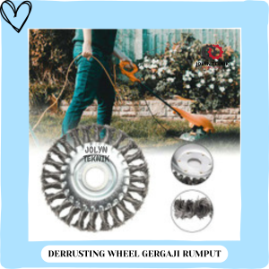 Steel Wire Wheel DERRUSTING WHEEL GERGAJI RUMPUT 6 INCH / 150MM