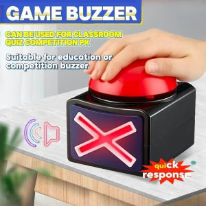 Game Answer Buzzer Alarm Button With Sound Light Trivia Quiz Got Talent Buzzer Responder