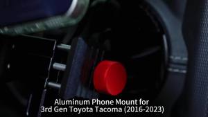 Upgraded Aluminum Vent Phone Mount for Toyota Tacoma 2016-2023 3rd Gen Tacoma Phone Holder 360 ° Rotation Zero Slip Anti-Scratch Easy to Use Compatible with iPhone & Galaxy More