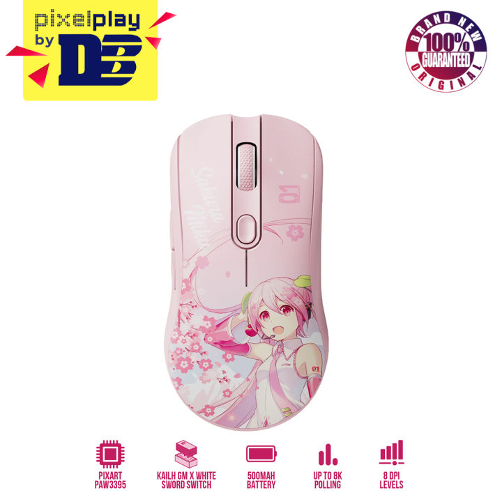 Akko AG ONE 8K Wireless Tri-Mode Gaming Mouse (Sakura Miku)