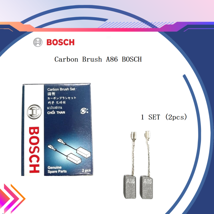 thumbnail interactive-video image 1 of Carbon Brushes For Bosch 019 Die Grinder & GWS Models – 5x8x16mm – Replacement Set 1 of 3