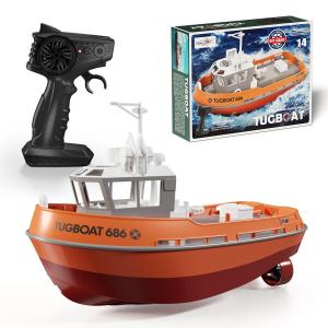 Mô hình tàu kéo điều khiển từ xa TX686 tỉ lệ 1:72 với 2 động cơ có thể di chuyển linh hoạt trên mặt nước