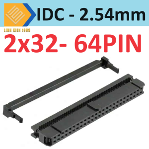 [ 2 BỘ ] Đầu nối IDC64 chân 2x32 pin khoảng cách chân 2.54mm loại cắm đực