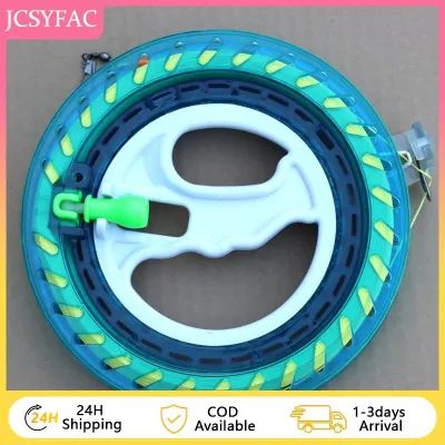 【JCSYFAC】 1 Piece Twisted Kite String Rope Line Outdoor Round Grip 150 200 400M Kite Reel Winder Hand Grip Wheel String Flying Handle Tool