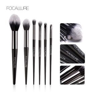 FOCALLURE 10Pcs/Set Makeup Brushes With Bag Cosmetics Tools Eyeliner Angled Brush Eyeshadow Powder Blush Tools Beauty loose powder setting
