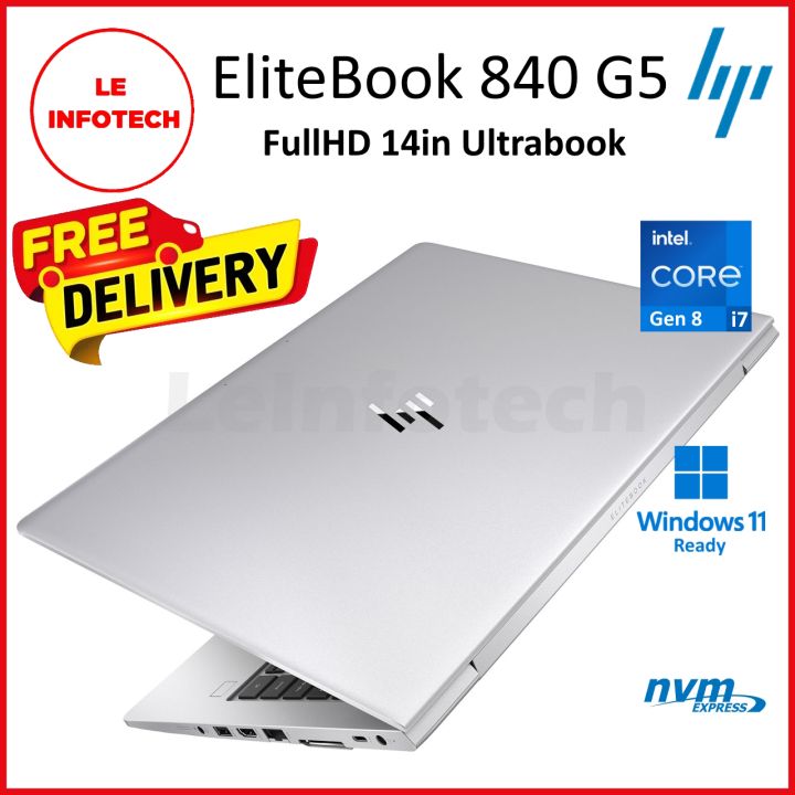 HP EliteBook 840 G5 14” FullHD Notebook Intel Core i7-8650U / i5-8365U ...