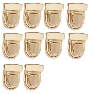 10Pcs Kunci Sodok Jepit Tas Rajut Kunci Sodok Tas Wanita Kunci Jempol Dompet Anti Pencurian