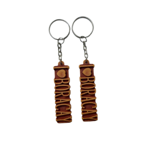Boracay Island Souvenir Keychain 2pcs – Travel Gift with Heart Design