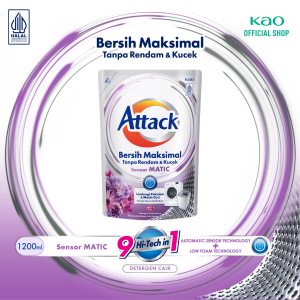 Attack Sensor Matic Deterjen Cair Semua Jenis Mesin Cuci Pouch 1200ml