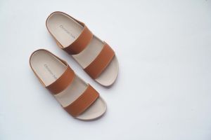 Christian Bale Julie Sandal flat platform wanita sandal casual wanita