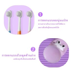 POTIKA แปรงฟันเด็ก แปรงสีฟันเด็ก แปรงเด็ก สำหรับเด็กเล็ก แปรงฟันทารก แปรงสีฟันขนนุ่ม พร้อมกล่องเก็บ