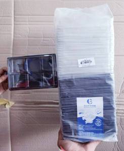 E-82 กล่องเบเกอรี่ฐานน้ำตาล 6 ช่อง แพคละ 50 ชุด ยี่ห้อEXCEL