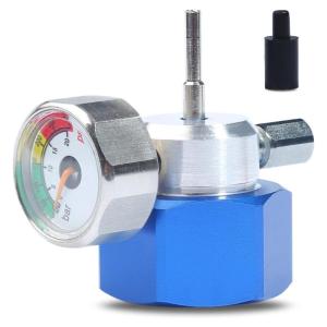 Propanes Gas Grills Quick Connecting Fitting with Pressure Gauge Quick Connecting Adapter for Efficient Fuels Conversion