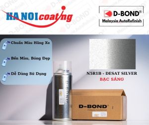 Sơn Xịt Xóa Vết Xước Ô TÔ VINFAST LUX A 2.0 Màu GHI BẠC Code N5R1B - DESAT SILVER Chính Hãng D-BOND Chất Lượng Cao