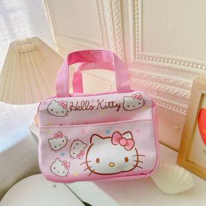 Cartoon Lunch Bag Portable PU Leather Insulation Bag KUROMI Working Student Aluminum Foil Coole