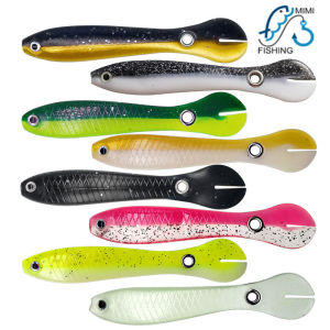 Combo 2-4/cái mồi cá giả mắt 3D mềm mẫu mới siêu nhạy cá 10cm-6g (màu ngẫu nhiên)