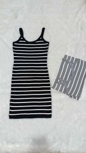 Gs dress rajut salur impor freesize minidress bodycon dress fashion terkini harga terjangkau kualitas ok pola jahitan rapi fashin kekinian ready stok