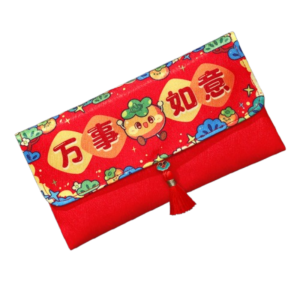 NCNC(okdeals01) 2026 red packet 2026红包封红包袋 马年红包 Chinese Style Snake Year Red Envelopes Cloth Traditional 2025 New Year Money Bag Cartoon Red Pocket Spring Festival Supplies