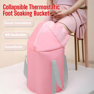 Collapsible Thermostatic Foot Soaking Bucket Not Easy To Tip Over Long-lasting Insulation Foot Massage Bath Bag