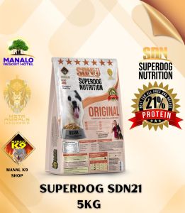 SUPERDOG NUTRITION (5KG) - SDN42 Original  SDN42 Beef SDN28 Super Premium SDN21 Original