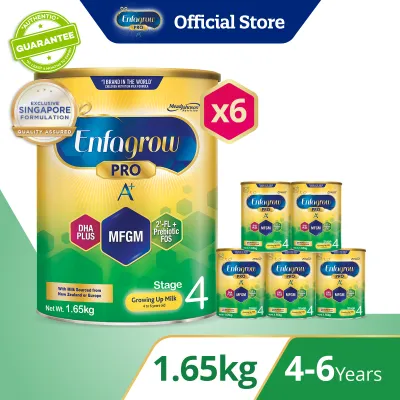 [Bundle of 6] Enfagrow A+ Pro Stage 4 (4Y+) Milk Formula Powder (1.65kg x 6)