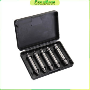 C.N. 5Pcs/set Damaged Screw Extractor Remover for Stripped Head Screws Nuts & Bolts Drill Bit Tools