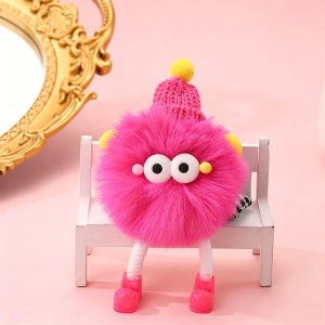 Cute Big Eye Plush Keychain Soft Bag Charm Kawaii Key Ring Pendant Gift for Girls Kids⚡PH deliveryIn stock⚡