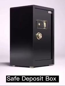 60CM Electronic Digital Fingerprint Safety Vault Cash Fireproof With Lock Home Safety Security