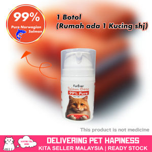 FURREVER Salmon Catty Fish Crème Krim Minyak Ikan Omega 3 Kucing Emulsified Cat Fish Oil Cream Cat Treats