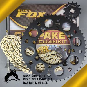 GEAR GIR SET GIR PAKET KLX  150 L KLX 150 S KLX 150 BF KLX 150 DT 14T 52T 428 140L