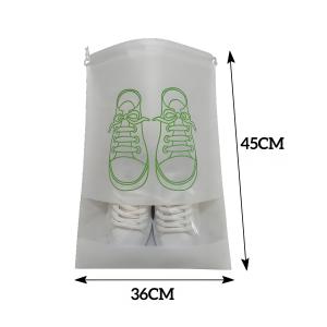 Premium Non-Woven Shoe Dust Bags - Drawstring & Zipper Closure Shoe Storage Bags Reusable Organizer for Closet Travel Shoe Pouch