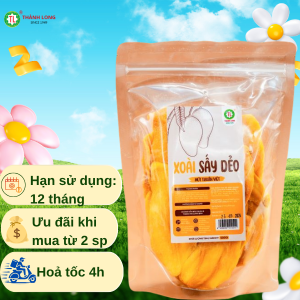 Xoài tươi sấy dẻo nguyên mếng Thành Long ít ngọt thơm ngon đảm bảo VSATTP gói/bịch 200g/500g - Việt Nam