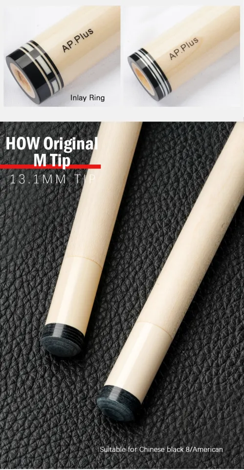 HOW CUES AP PLUS Shaft Pool Cue Stick With 13.1mm Tip 3/8*8