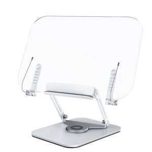 R12 Giá đỡ sách để bàn cao cấp kệ kê máy tính bảng laptop ngừa cận thị gù lưng làm bằng hợp kim nhôm quay 360 độ