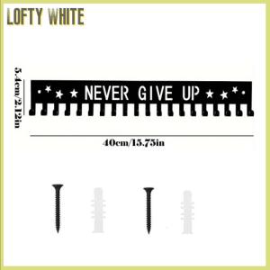 Lofty White Medal Display Rack Metal Medal Hanger Holder Organizer Wall Mounted Large Capacity Award Holder For Race Soccer Karate