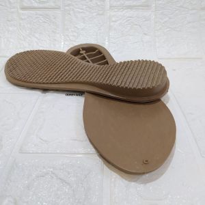 Outsole Sandal Wanita Flat Shoes Odrey Alas Bawah Sandal Teplek Hitam dan Coklat size 36 - 40