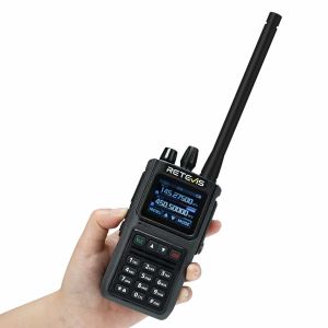 Retevis C1 5W Dual Band VHF/UHF Two Way Radio Long Range Handheld RadioChip Noise Reduction IP67 WaterproofVOX for Outdoor Camping Outdoor Rescue Construction Sites Security Emergency