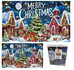 Merry Christmas Backdrop Cloth 150x90cm Indoor Festive Decorations for Home Christmas Party Supplies 1351